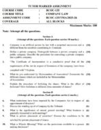 BCOC 135 QUESTION PAPER