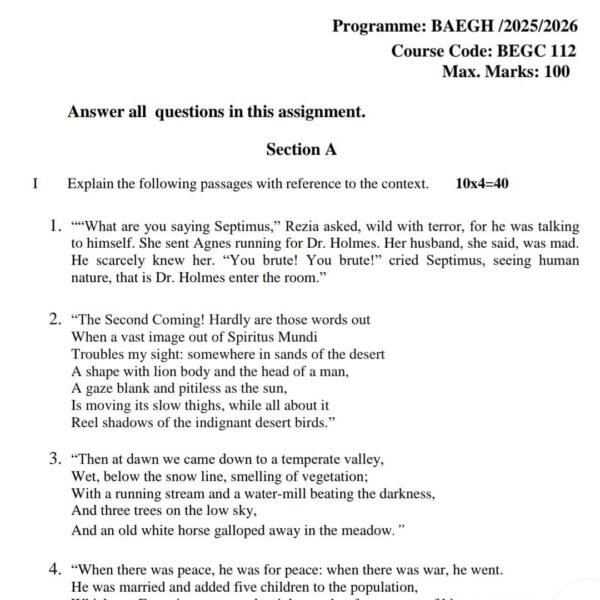 BEGC 112 QUESTION PAPER