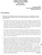 BEGE 105 QUESTION PAPER