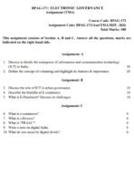 BPAG 173 QUESTION PAPER