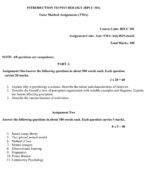 BPCC 101 QUESTION PAPER