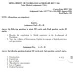 BPCC 106 QUESTION PAPER