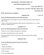 BPCG 174 IGNOU Solved Assignments 2025-26 (English) PDF Download – IGNOU Galaxy - Image 2