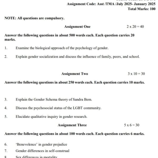 BPCG 176 QUESTION PAPER