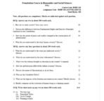 BSHF-101 QUESTION PAPER