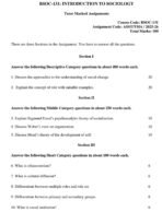 BSOC 131 QUESTION PAPERE