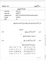 BUDC-134 QUESTION PAPER