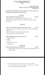 BANC 111 Question paper