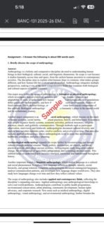 BANC 131 SOLVE ASSIGNMENT