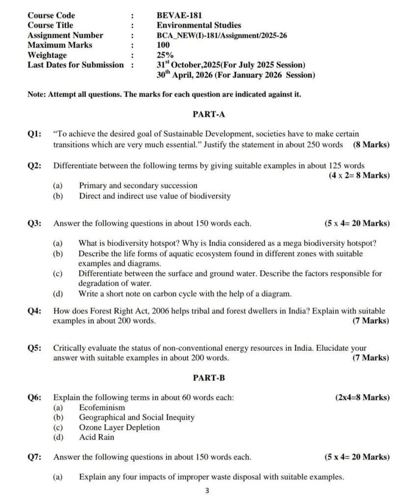 BCOS 183 QUESTION PAPER