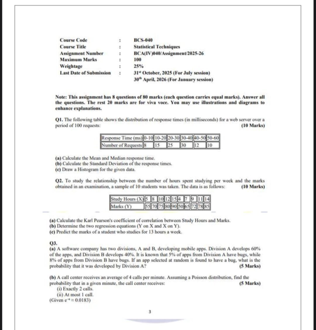 BCS 040 IGNOU Solved Assignments 2025-26 (English) PDF Download – IGNOU ...