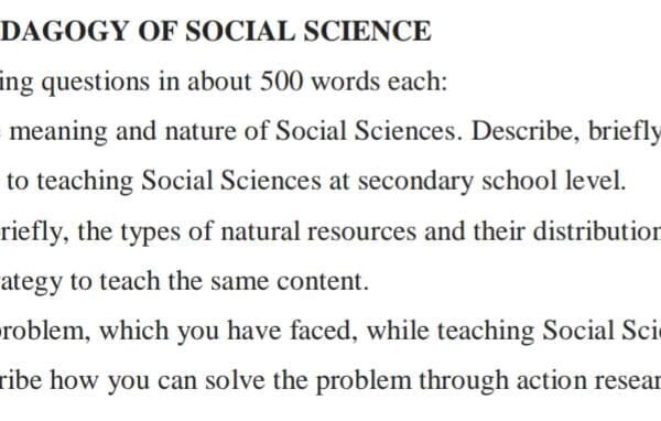 BES 142 QUESTION PAPER