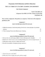 BESC 133 QUESTION PAPER