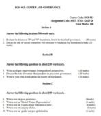 BGS-13 QUESTION PAPER