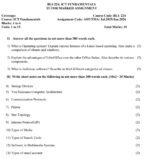 BLI 224 QUESTION PAPER