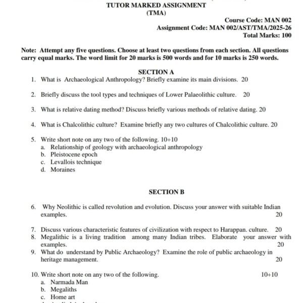 MAN 02 QUESTION PAPER