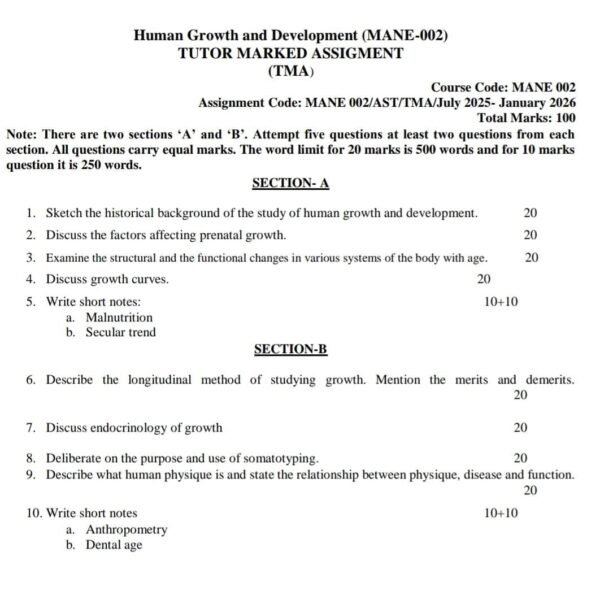 MANE 02 QUESTION PAPER
