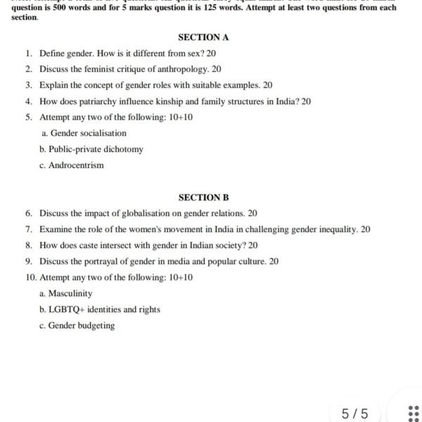 MANE 04 QUESTION PAPER