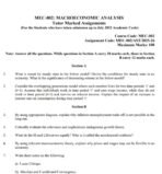 MEC 002 QUESTION PAPER