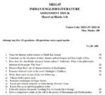 MEG 07 QUESTION PAPER