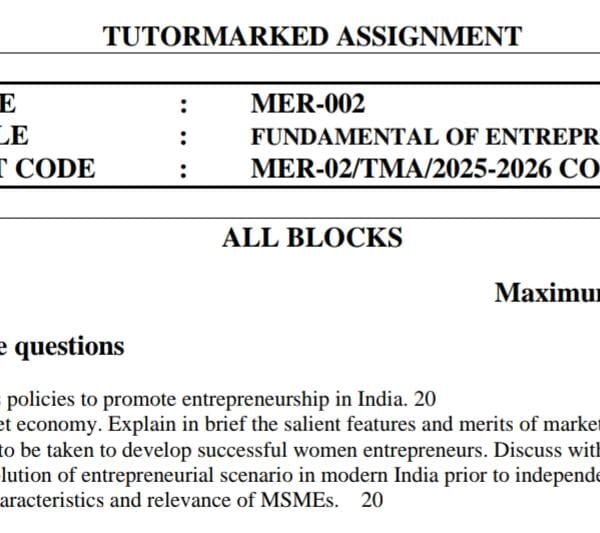 MER 002 QUESTION PAPER