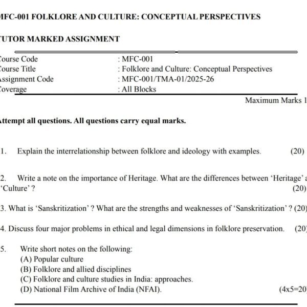 MFC 01 QUESTION PAPER