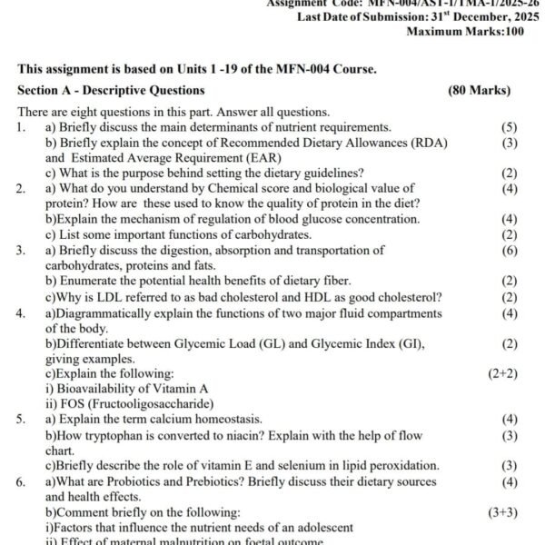 MFN 4 QUESTION PAPER