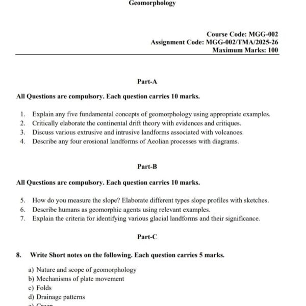 MGG 02 QUESTION PAPER