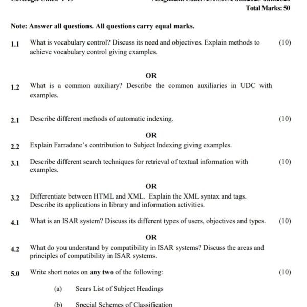 MLII 102 QUESTION PAPER