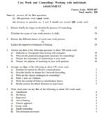 MSW 07 QUESTION PAPER