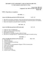 MPC-073 IGNOU Assignment