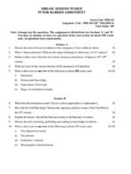 MHI 102 IGNOU Assignment