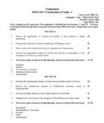 MHI 110 IGNOU Assignment
