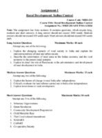 MRD 201 IGNOU Assignment