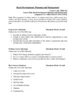 MRD 203 IGNOU Assignment