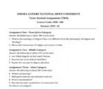 MHI 106 IGNOU Assignment