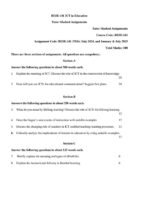 BESE 141 IGNOU Assignment