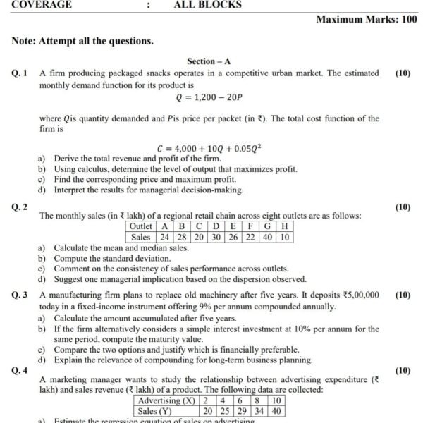 BCOC 134 QUESTION PAPER