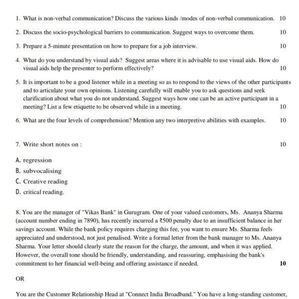 BEGAE 182 QUESTION PAPER