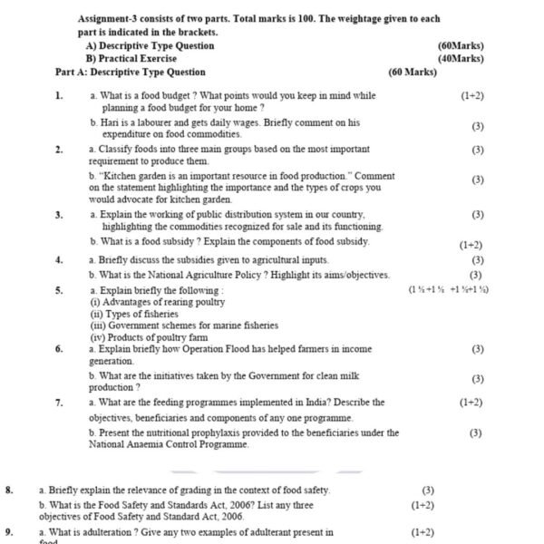 CFN 03 QUESTION PAPER
