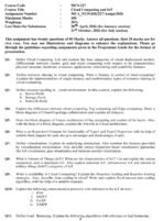 MCS 227 QUESTION PAPER