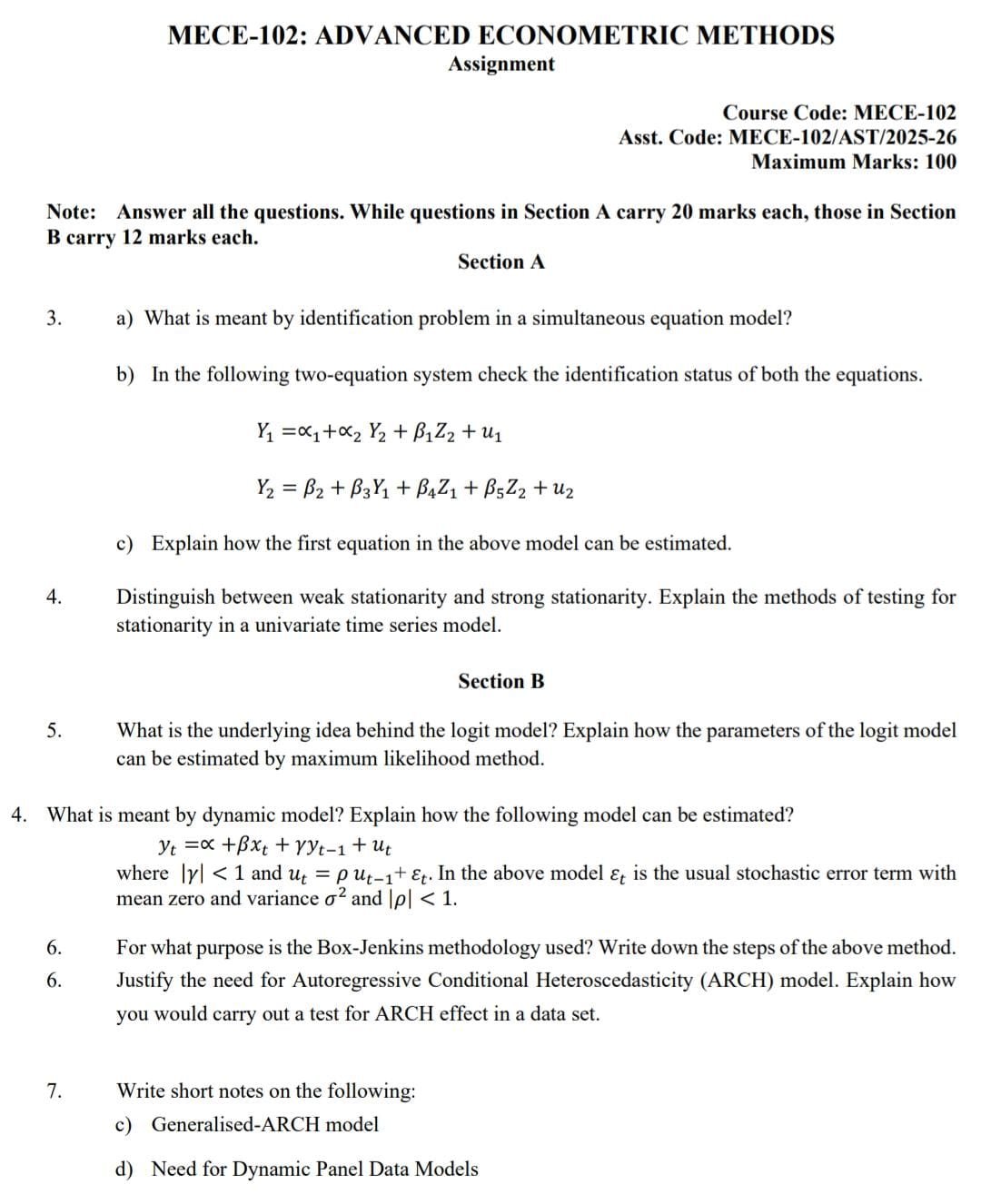 MECE 102 IGNOU Solved Assignments 2025-26 (English) PDF Download ...