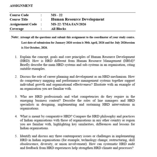 MS-22 QUESTION PAPER