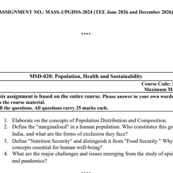 MSD 20 QUESTION PAPER