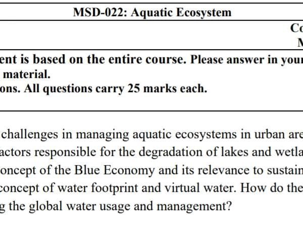 MSD 22 QUESTION PAPER