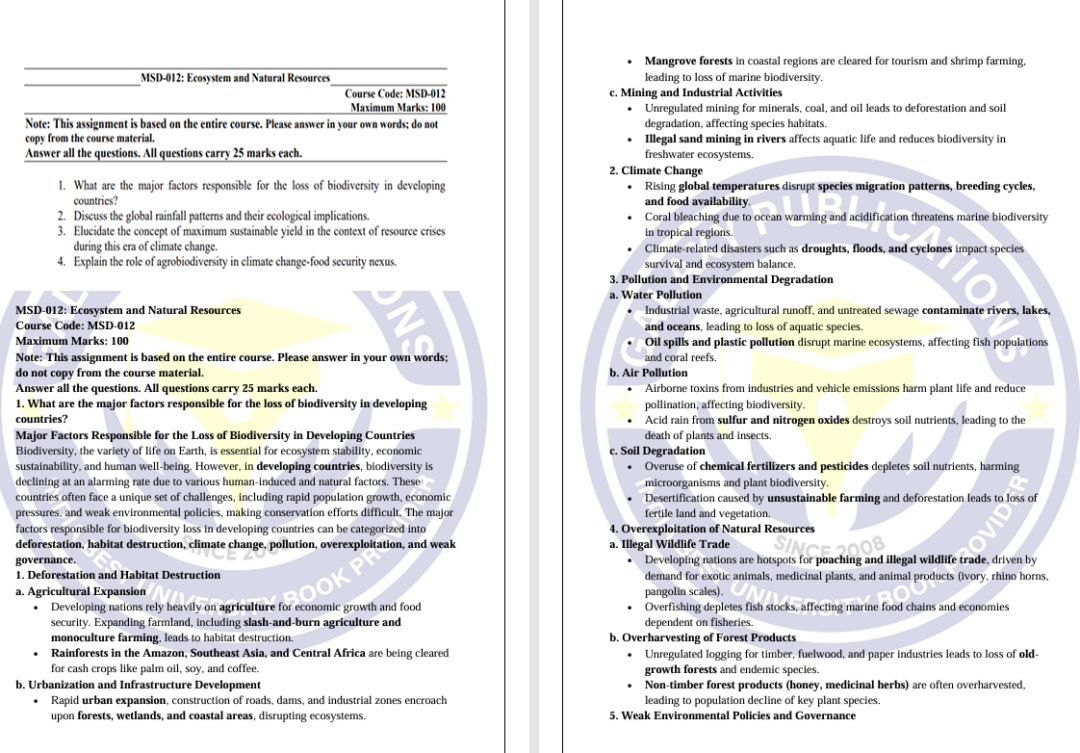MSD 012 IGNOU Solved Assignments 2025 (English) PDF Download – IGNOU Galaxy - Image 2