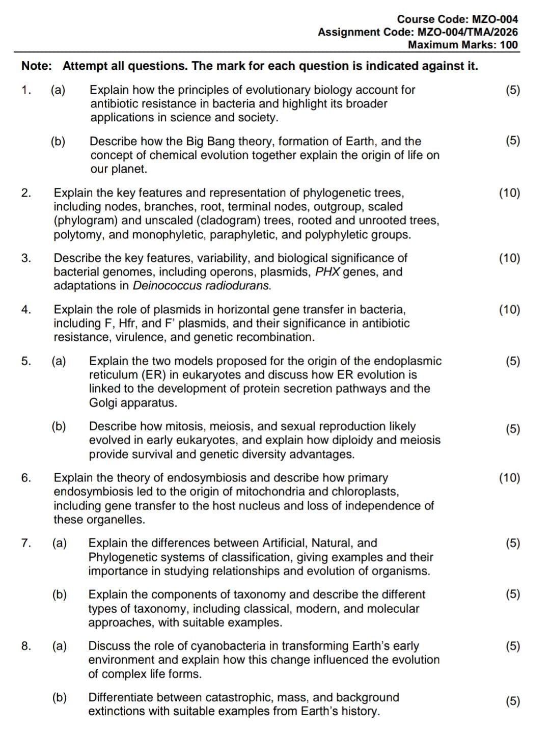 MZO 004 IGNOU Solved Assignments 2025-26 (English) PDF Download – IGNOU ...