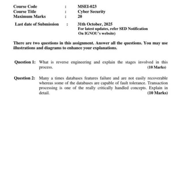 MSEI-023 IGNOU Assignment