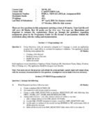 MCSL 205 IGNOU Assignment