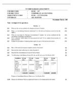 BCOC 137 IGNOU Assignment